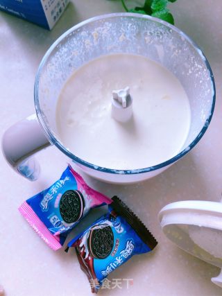 Light Fat Durian Cheese Oreo Cake recipe