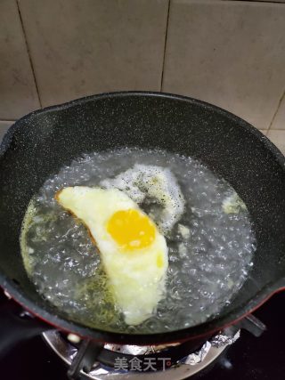 Poached Egg Cucumber Soup recipe