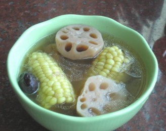 Lotus Root Corn Soup recipe