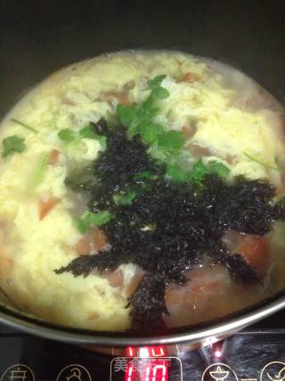 Egg Seaweed Soup recipe