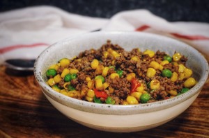 [15-minute Fast-handed Dishes] Stir-fried Vegetables with Minced Beef recipe