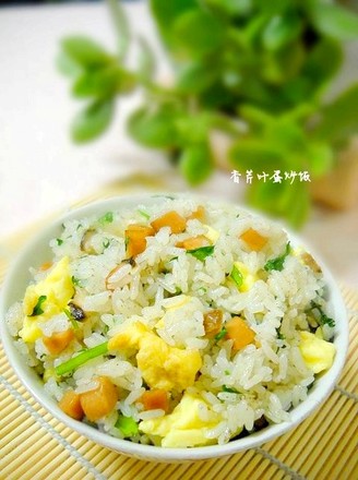 Fried Rice with Parsley Leaf and Egg