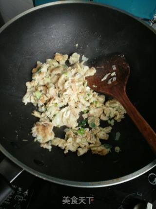 Shrimp Skin. Scrambled Eggs with Green Onions recipe