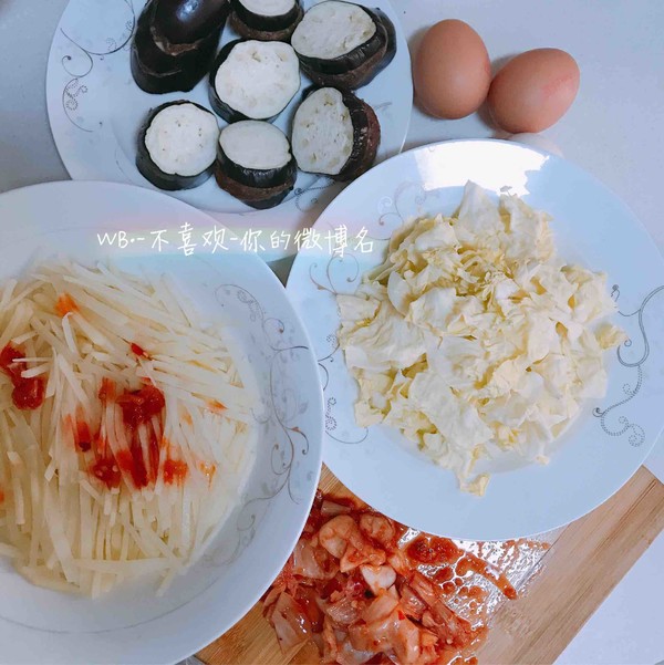 Okonomiyaki Kimchi Cake recipe