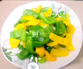 Stir-fried Bell Peppers with Garlic recipe