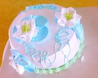 Water Lily Cream Cake recipe