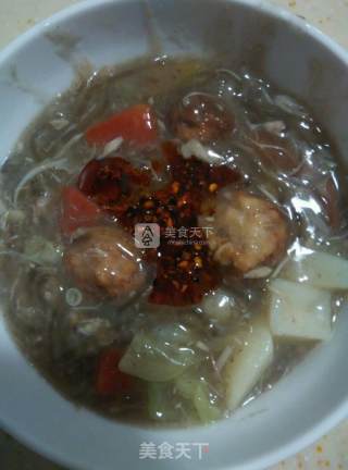 Meatball Hu Spicy Soup recipe