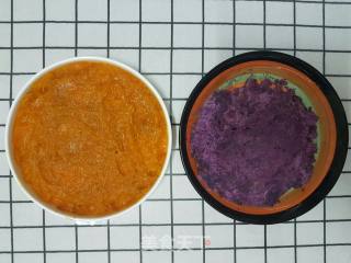 Pumpkin Purple Potato Cake recipe