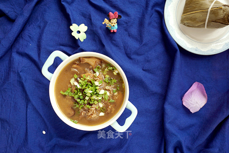 Matsutake Mushroom Rice Dumpling Congee recipe