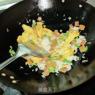 Fried Rice with Egg Tofu recipe