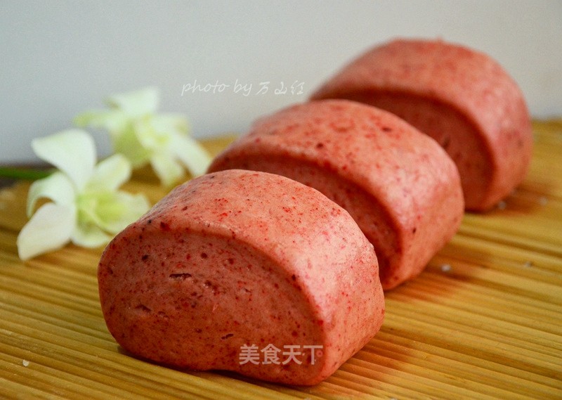 #trust of Beauty#red Yeast Rice Wine Steamed Buns recipe