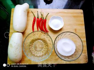 Sweet and Sour Crispy Radish recipe
