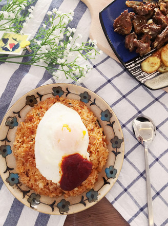 Tuna Spicy Cabbage Fried Rice recipe