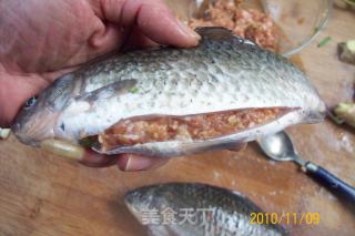 "grilled Crucian Carp Stewed Meat with Scallion" recipe