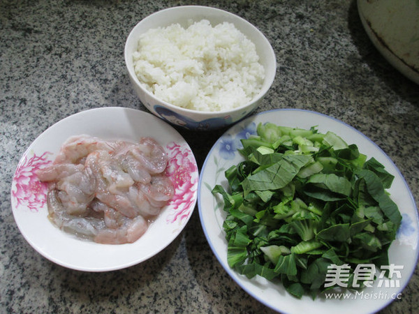 Fried Rice with Shrimp and Green Vegetables recipe