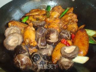 Braised Chicken Wings with Mushrooms recipe