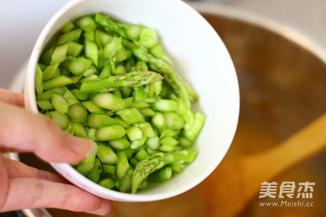 Asparagus and Shrimp Porridge recipe