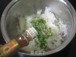 Steamed Dumplings with Scallions and Shredded Radish recipe
