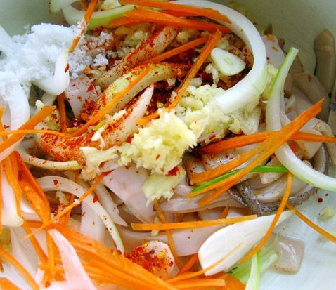 Raw Squid recipe