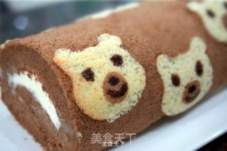 Bear Painted Cake Roll recipe