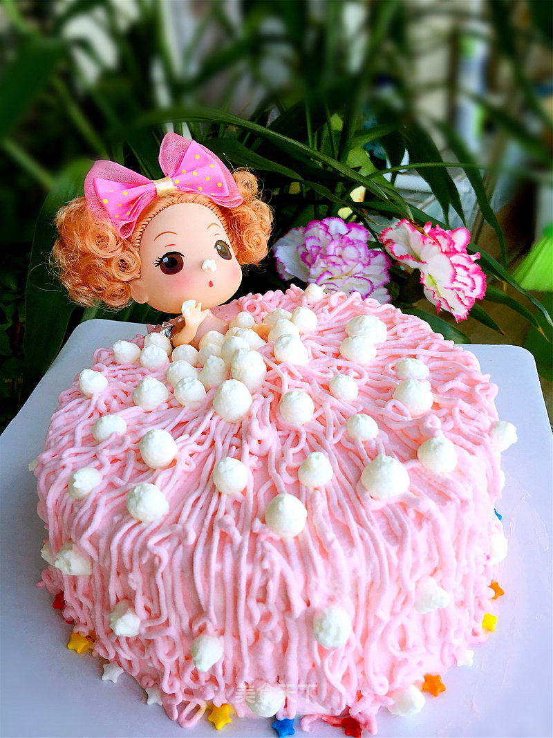 Confused Doll Birthday Cake recipe