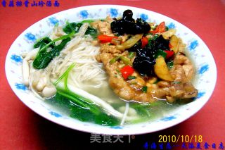 Mushroom Spare Ribs Shanzhen Noodle Soup recipe