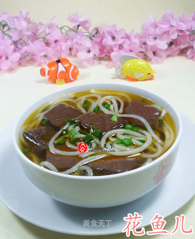 Goose Blood Rice Noodle Soup