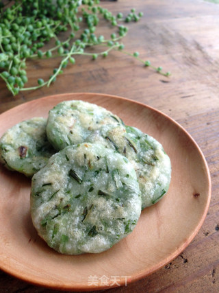 #春食野菜香# Wild Onion Rice Crackers recipe