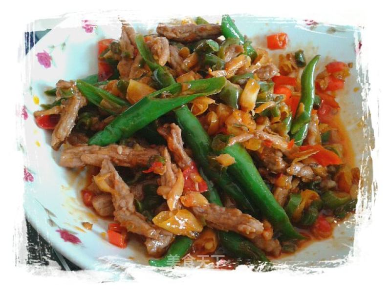 Stir-fried Beef with Pickled Peppers recipe