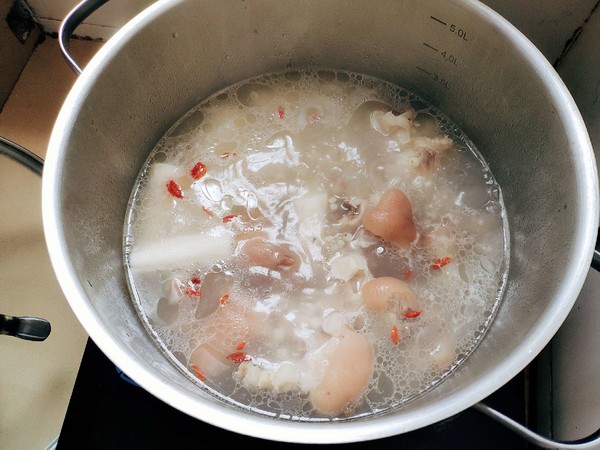 Barley and Yam Pork Knuckle Soup recipe