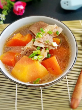 Papaya Stewed Beef Brisket Soup