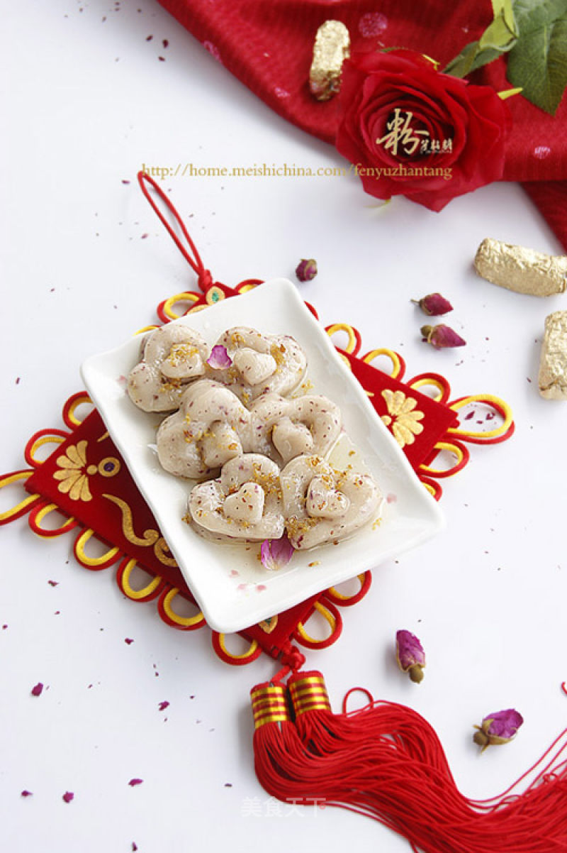 Valentine's Day Cakes of Chinese and Western Walls——the Heart of Rising Up Step by Step recipe