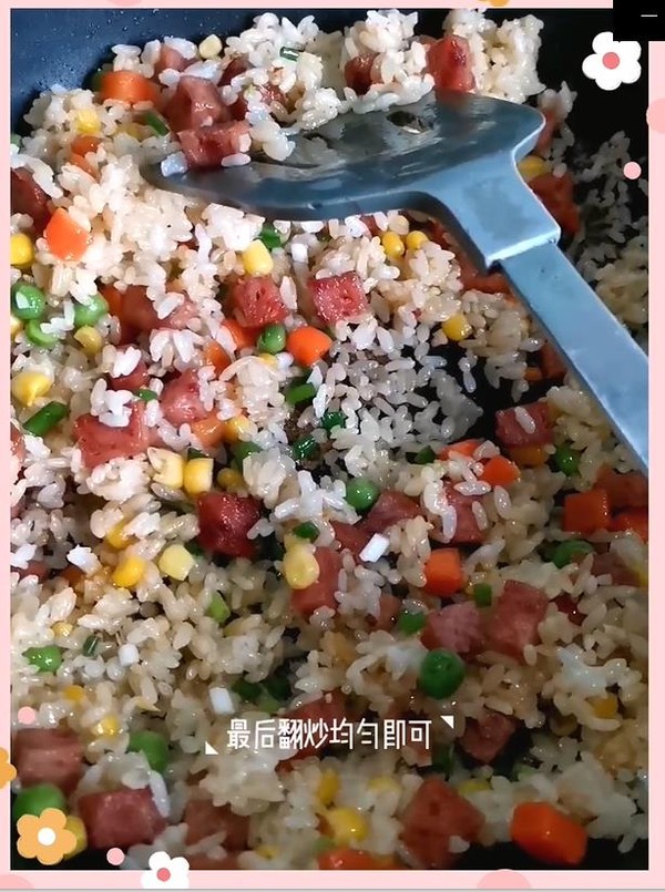 Luncheon Meat Fried Rice recipe