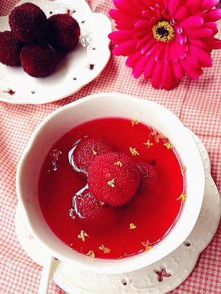 Iced Osmanthus Bayberry Juice recipe