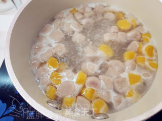 Three-color Taro Balls with Spiked Fresh Taro Fairy recipe