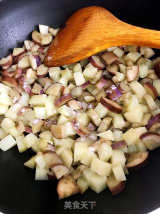 Eggplant and Potato Stewed Sausage recipe