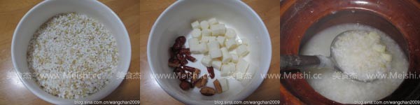 Red Dates, Yam and Brown Rice Porridge recipe