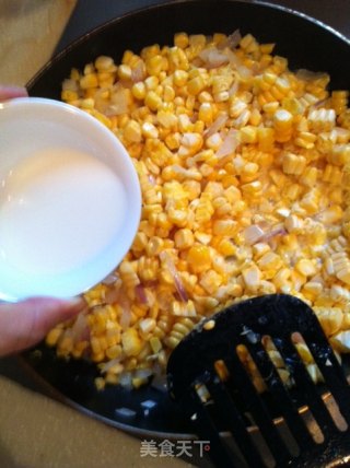 Scallion Corn Kernels (homemade Diet Meal) recipe