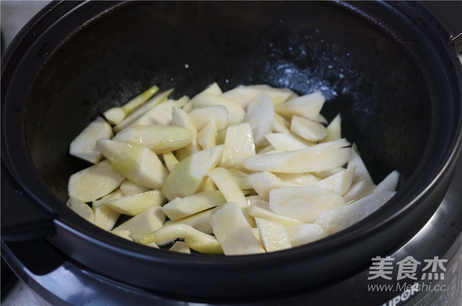 Braised Rice White with Mushroom Sauce recipe