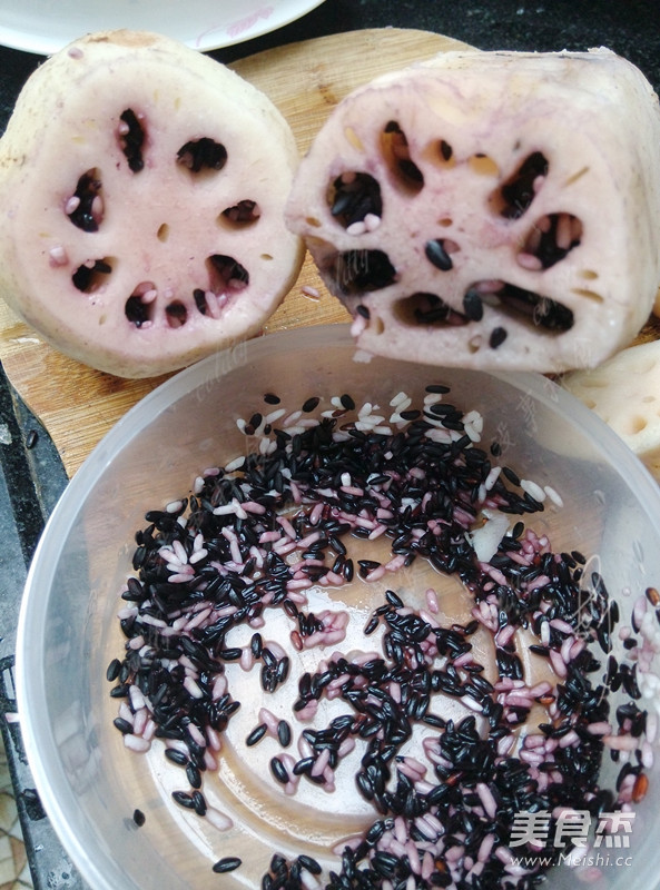 Rose Purple Rice Lotus Root recipe