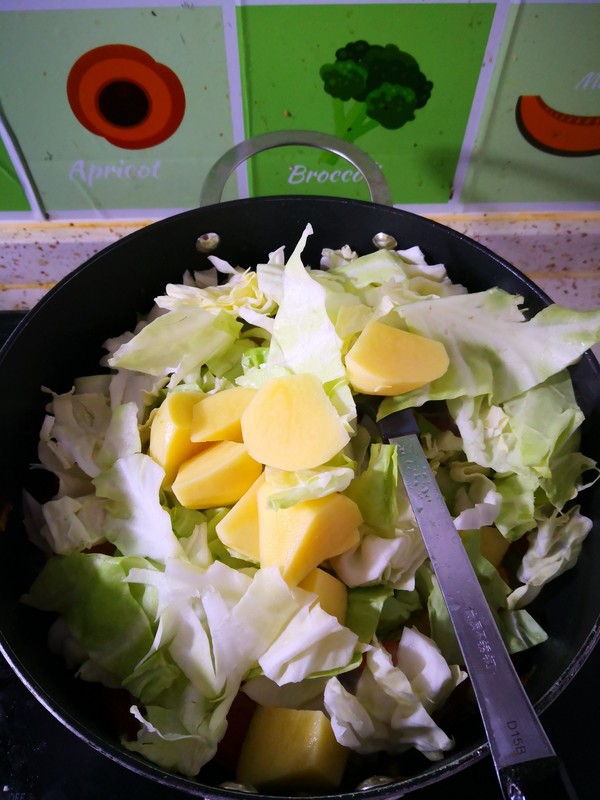 Bone Broth Stewed Cabbage Potatoes recipe