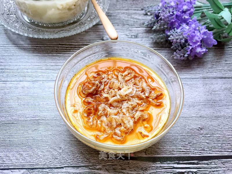 Steamed Egg with Shrimp Skin recipe