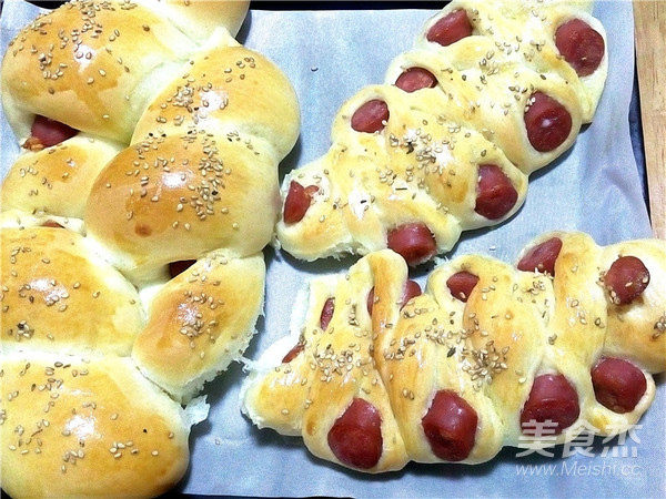 Ham Sausage Bread recipe