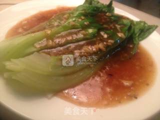 Lettuce with Garlic Oyster Sauce recipe