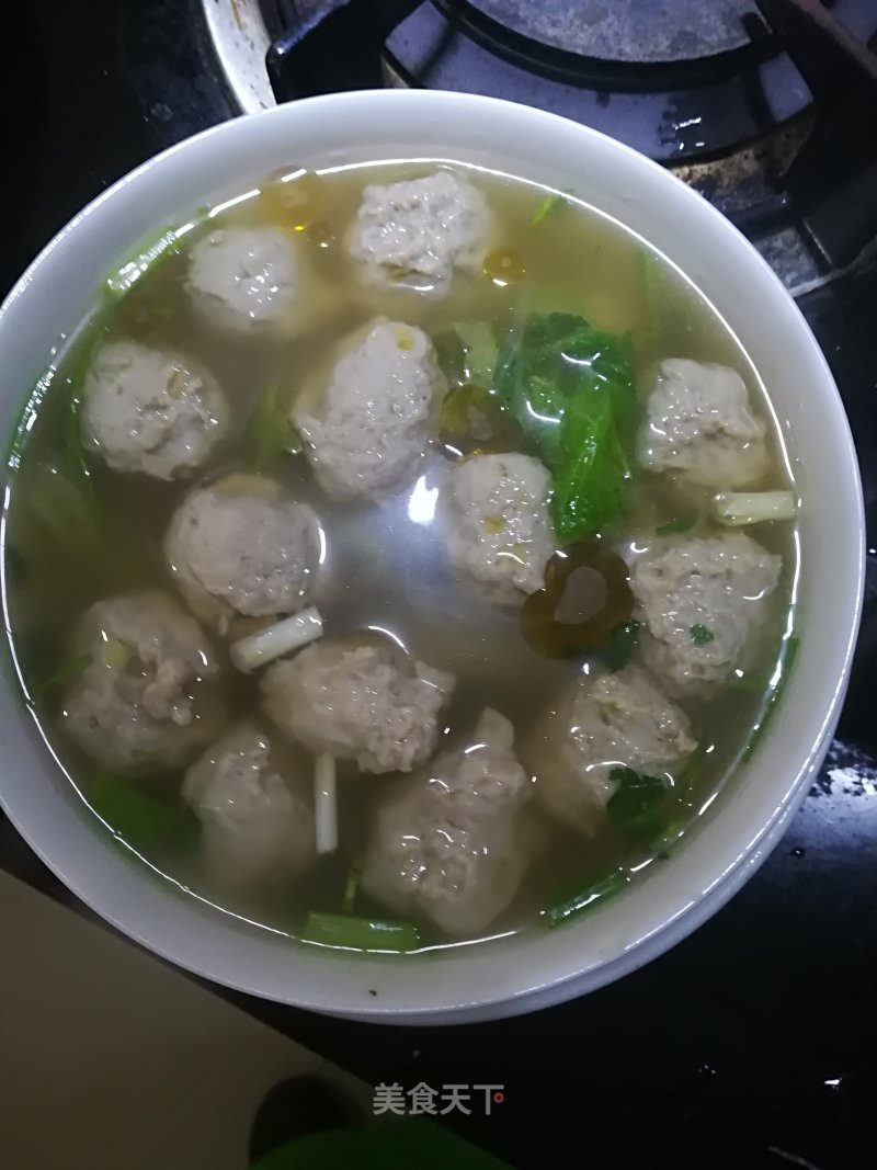 Hand Beaten Pork Balls recipe