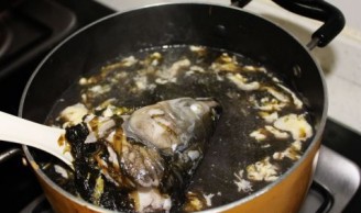 Fish Head Seaweed Egg Drop Soup recipe