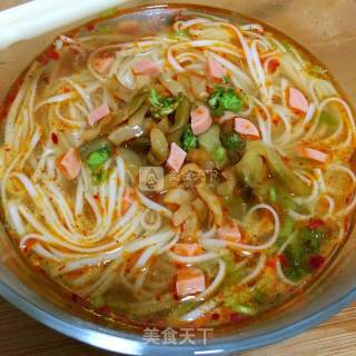 Mustard Noodles in Clear Soup recipe