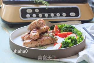 #东 Shot Steak Machine#fried Sausage recipe