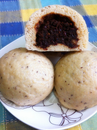 Red Date Bean Paste Stuffed Buns recipe