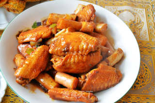 Braised Chicken Wings with Chinese Yam recipe